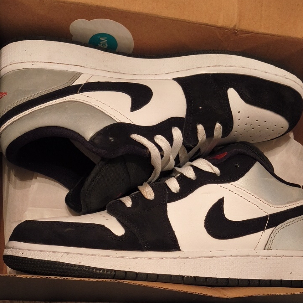 Jordan Black and White Sneakers